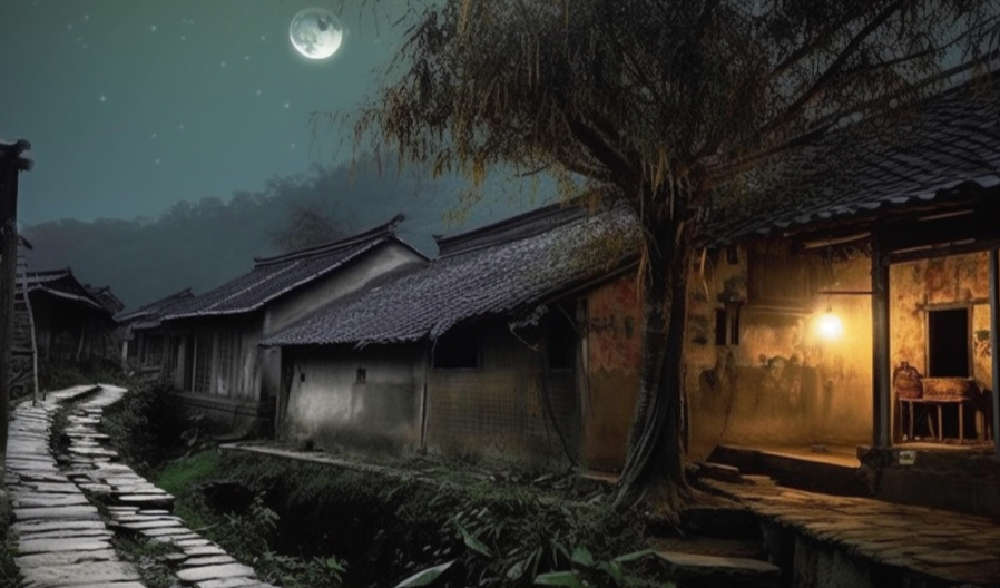 【Midjourney】乡野星辰：探寻中国乡村的夜色魅力