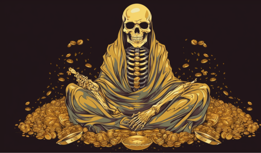 【Midjourney】神秘的财富：金色佛陀与财富的化身