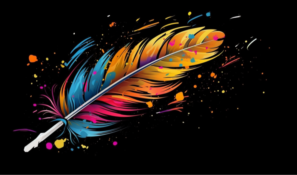 【Midjourney】飞舞的羽毛：古老传说中的彩色梦想